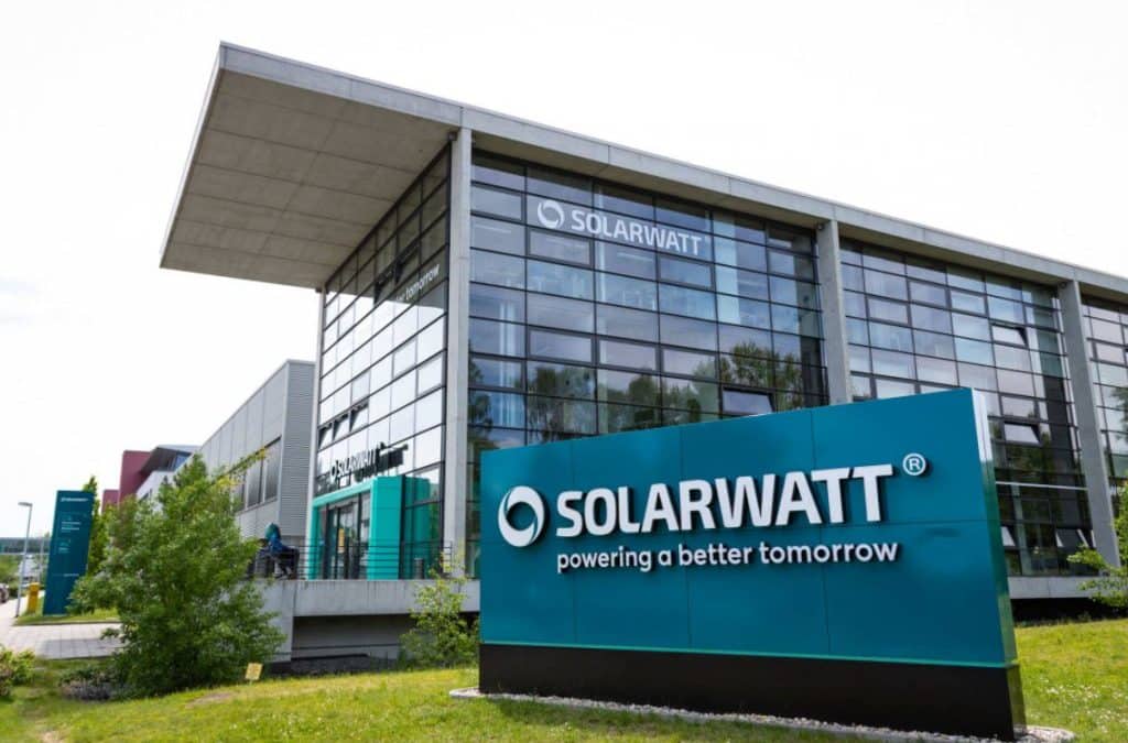 ingang solarwatt hoofdkantoor in dresden duitsland